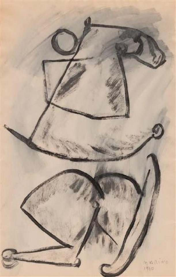 Man on Abstract Horse ,
1960 by Marino Marini