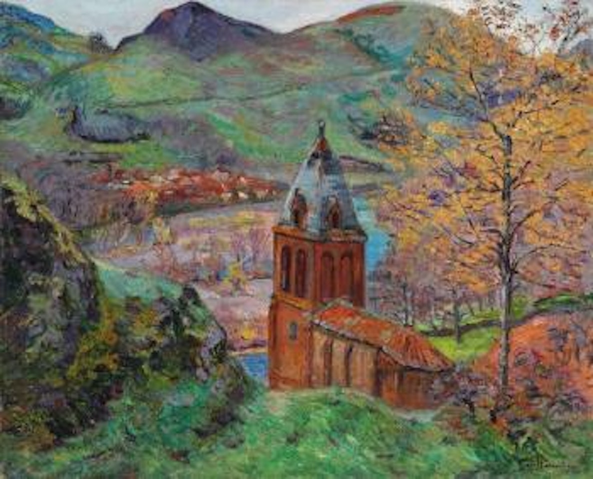 Eglise Saint-Julien des Chazes, Allier ,
Circa
1895 by Armand Guillaumin