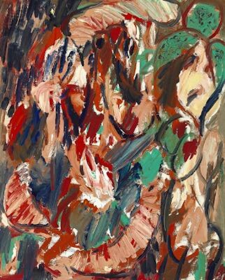 La Cantatrice aux Cheveux Verts (The green-haired Singer) ,
1966 by Pierre Alechinsky