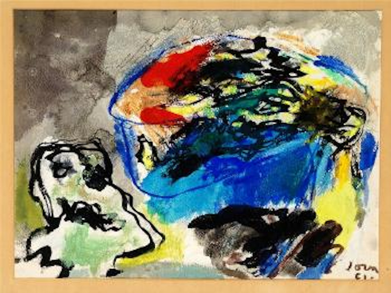 Composition ,
1961 by Asger Jorn