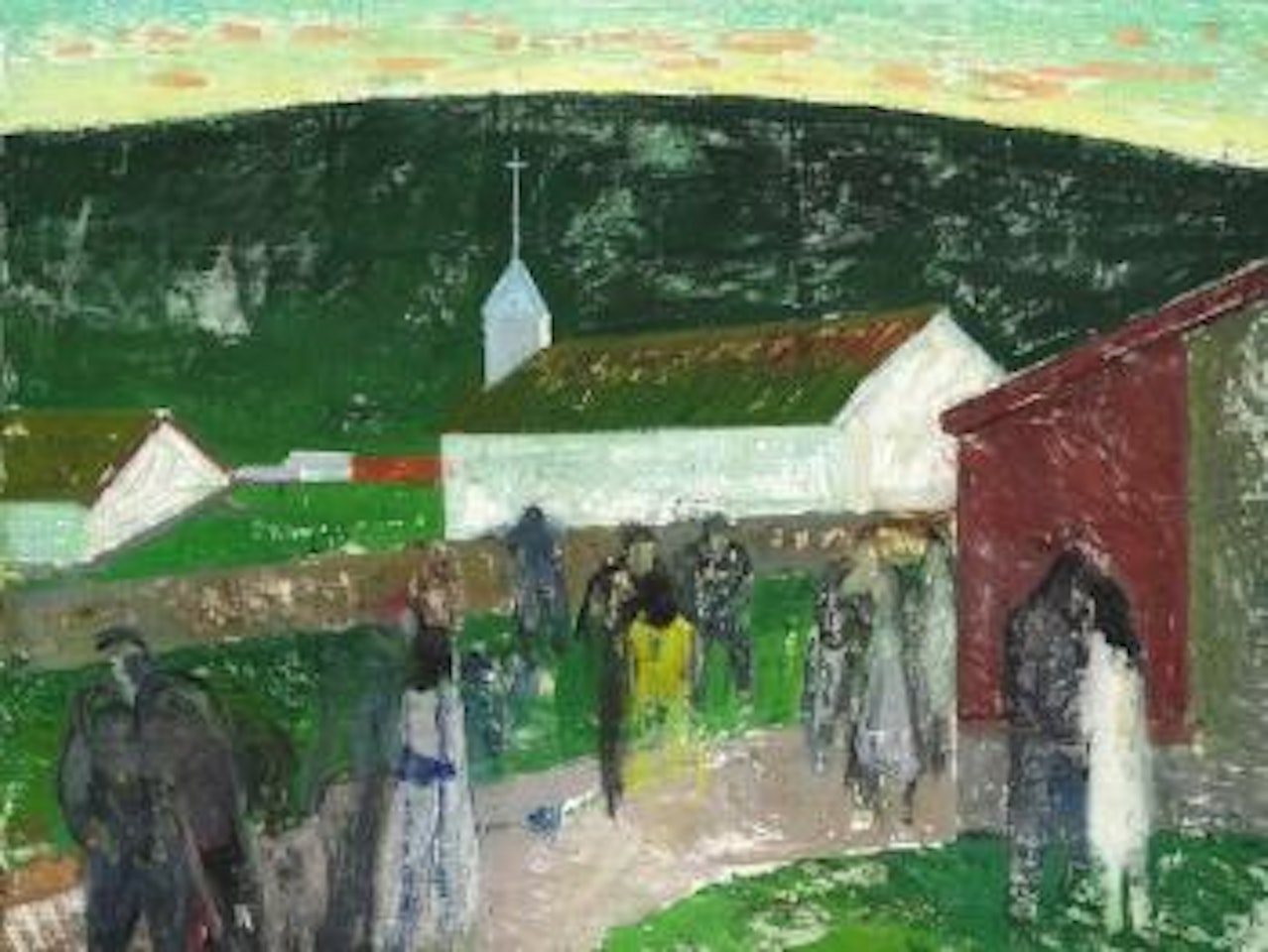 Mykines village, the Faroe Islands ,
1957 by Samuel Joensen-Mikines