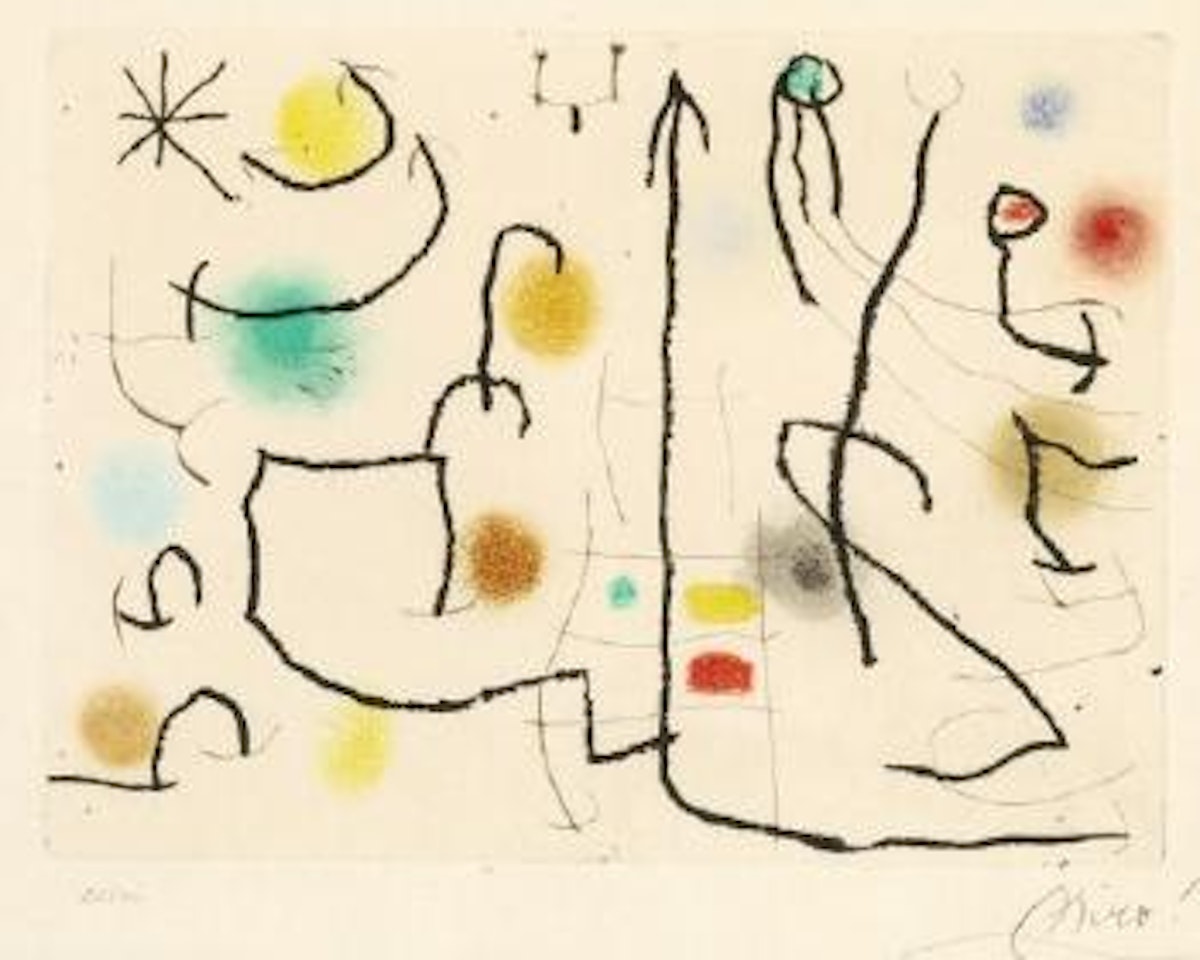 Composition from the portfolio Hommage a Roger Lacourière ,
1968 by Joan Miró