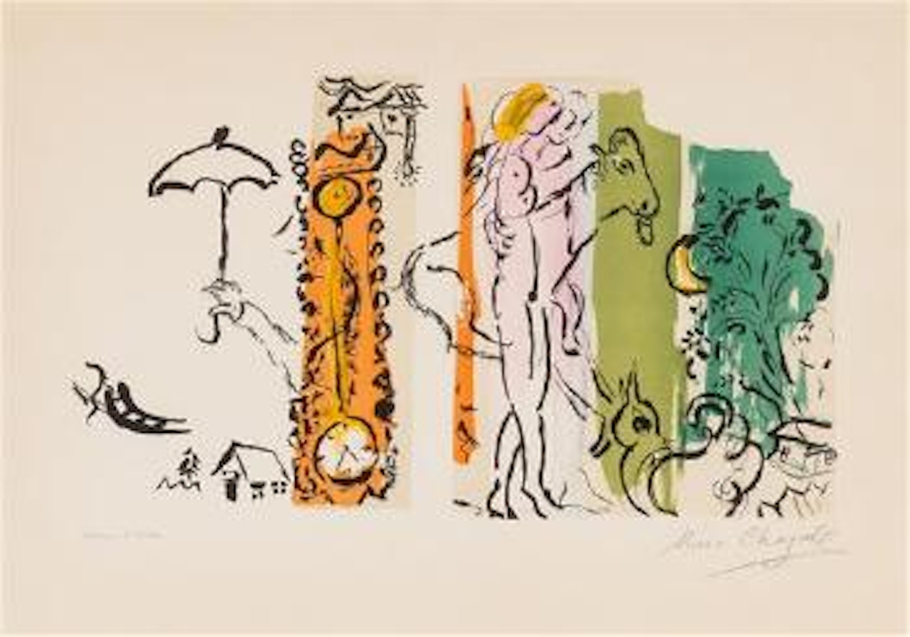 Paysage aux Isbas ,
1957 by Marc Chagall