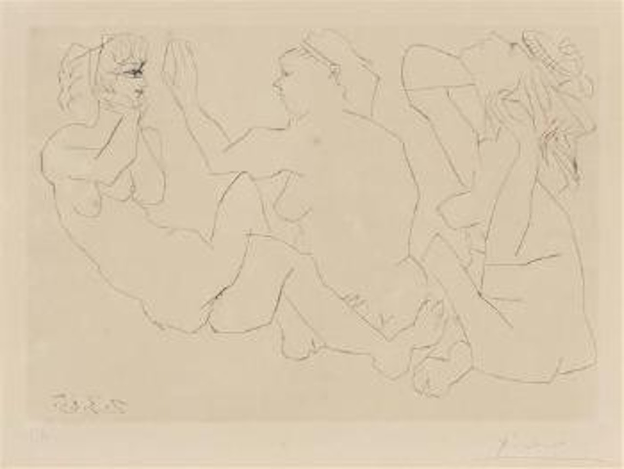 Trois Femmes Nues ,
1965 by Pablo Picasso