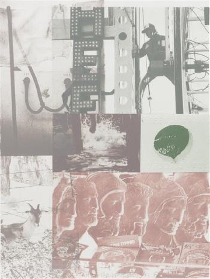 American Pewter with Burroughs II ,
1981 by Robert Rauschenberg