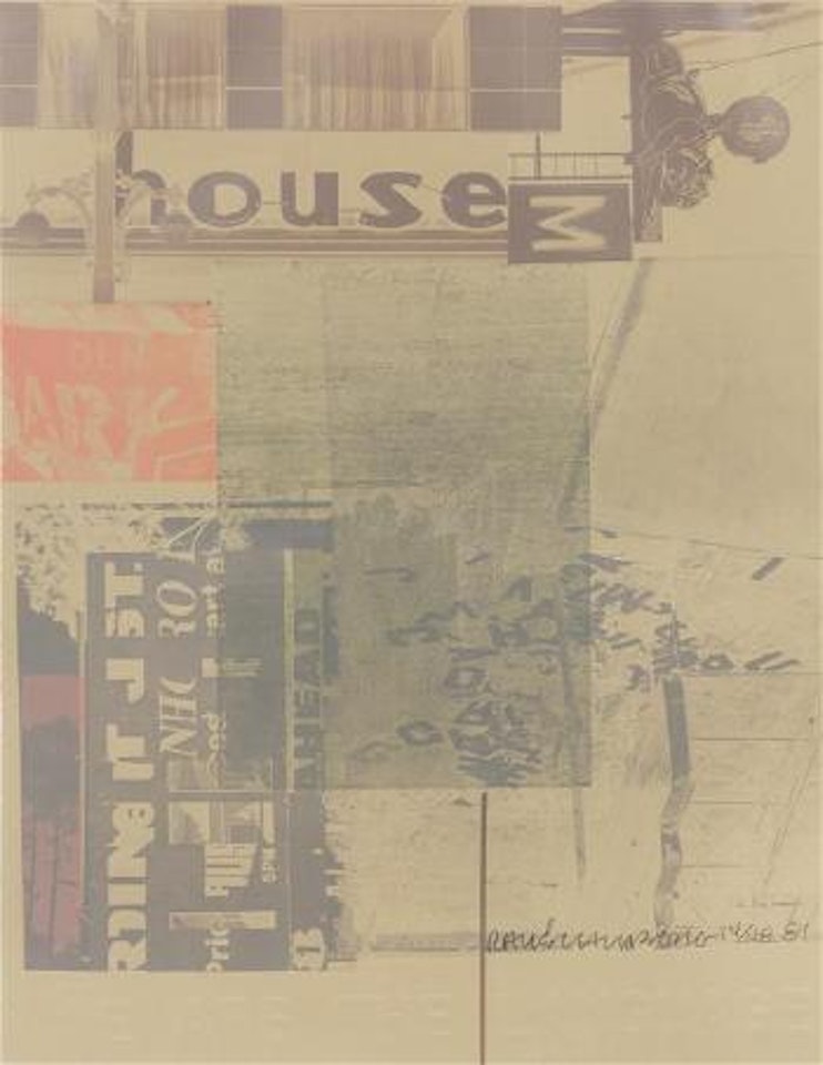 American Peweter with Burroughs V ,
1981 by Robert Rauschenberg