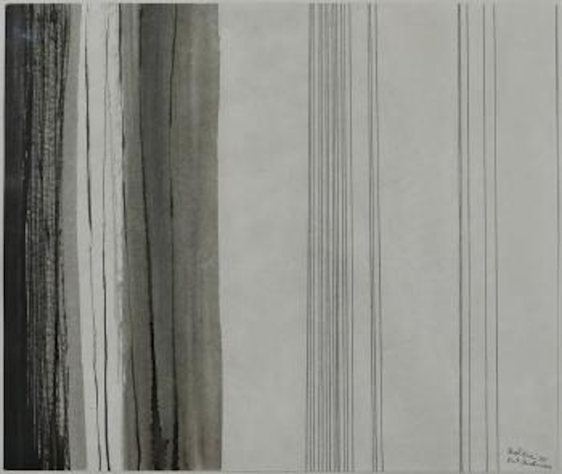Drawing for Ian Weddes pathway to the sea ,
1975 by Ralph Hotere