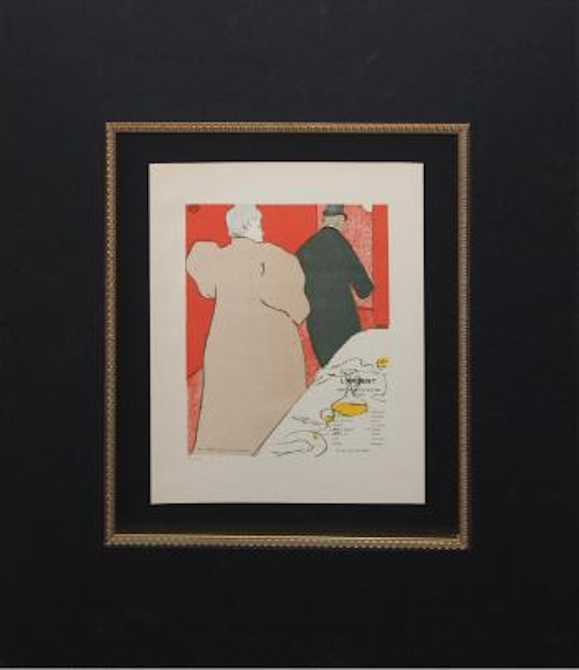 Un Monsieur et une Dame, Programme pour "L'Argent ,
Circa
1895 by Henri de Toulouse-Lautrec