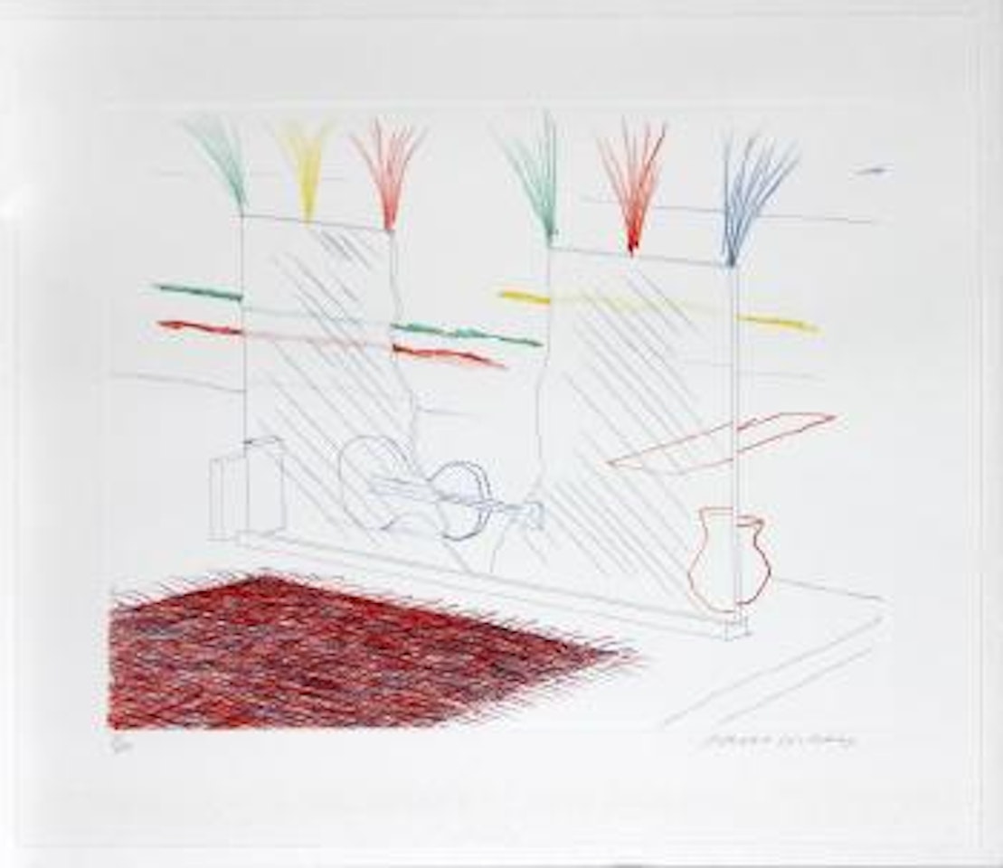 Untitled, from The Blue Guitar ,
1976
-
1977 by David Hockney
