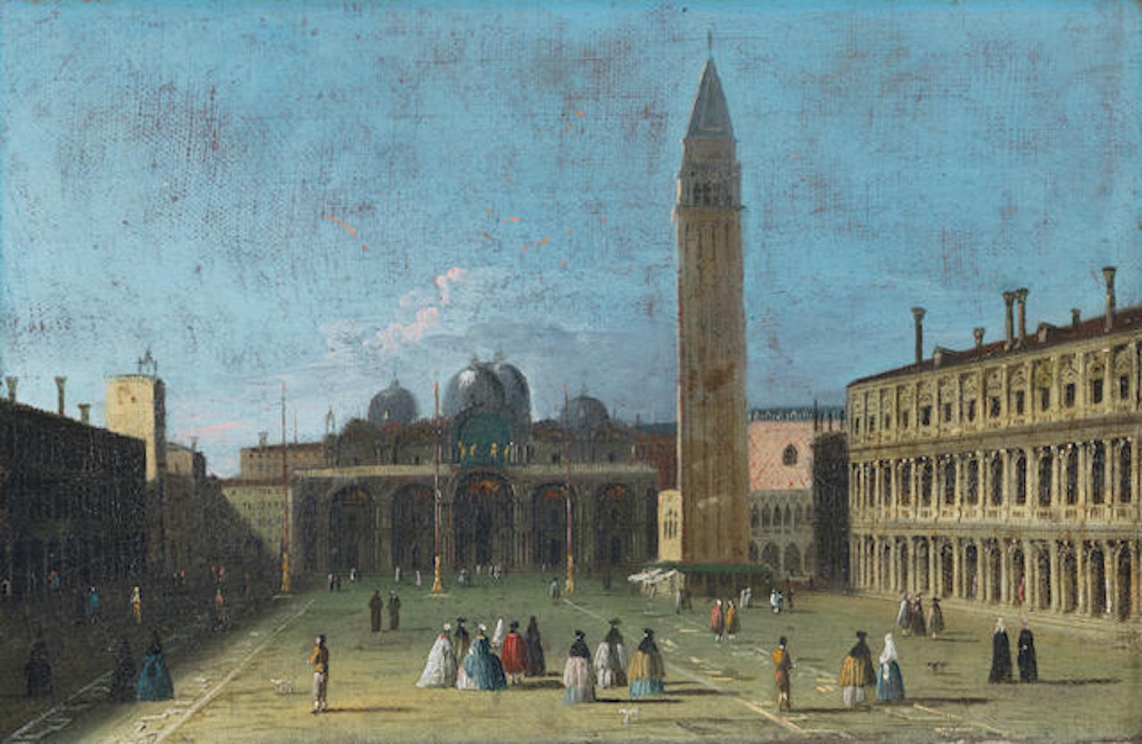 View of the Piazza San Marco, Venice by Apollonio Domenichini
