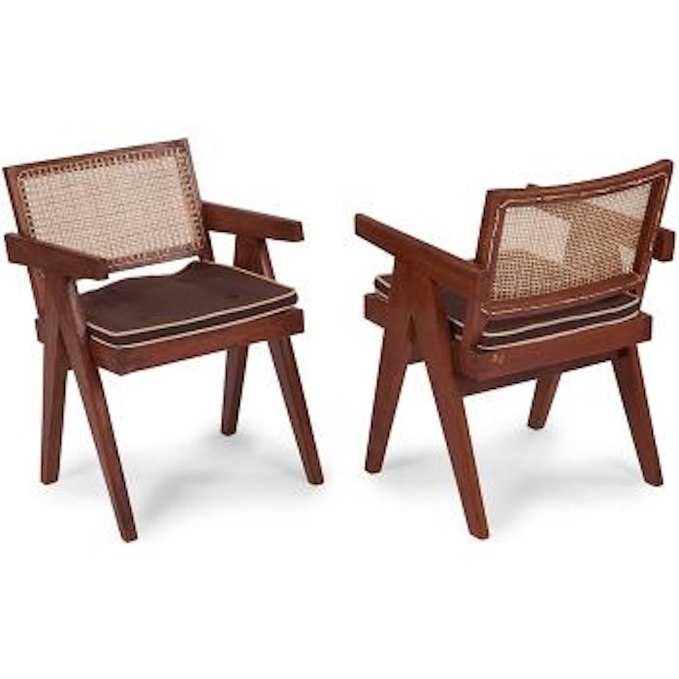 Armchairs ,
Circa
1953
-
1954 by Pierre Jeanneret