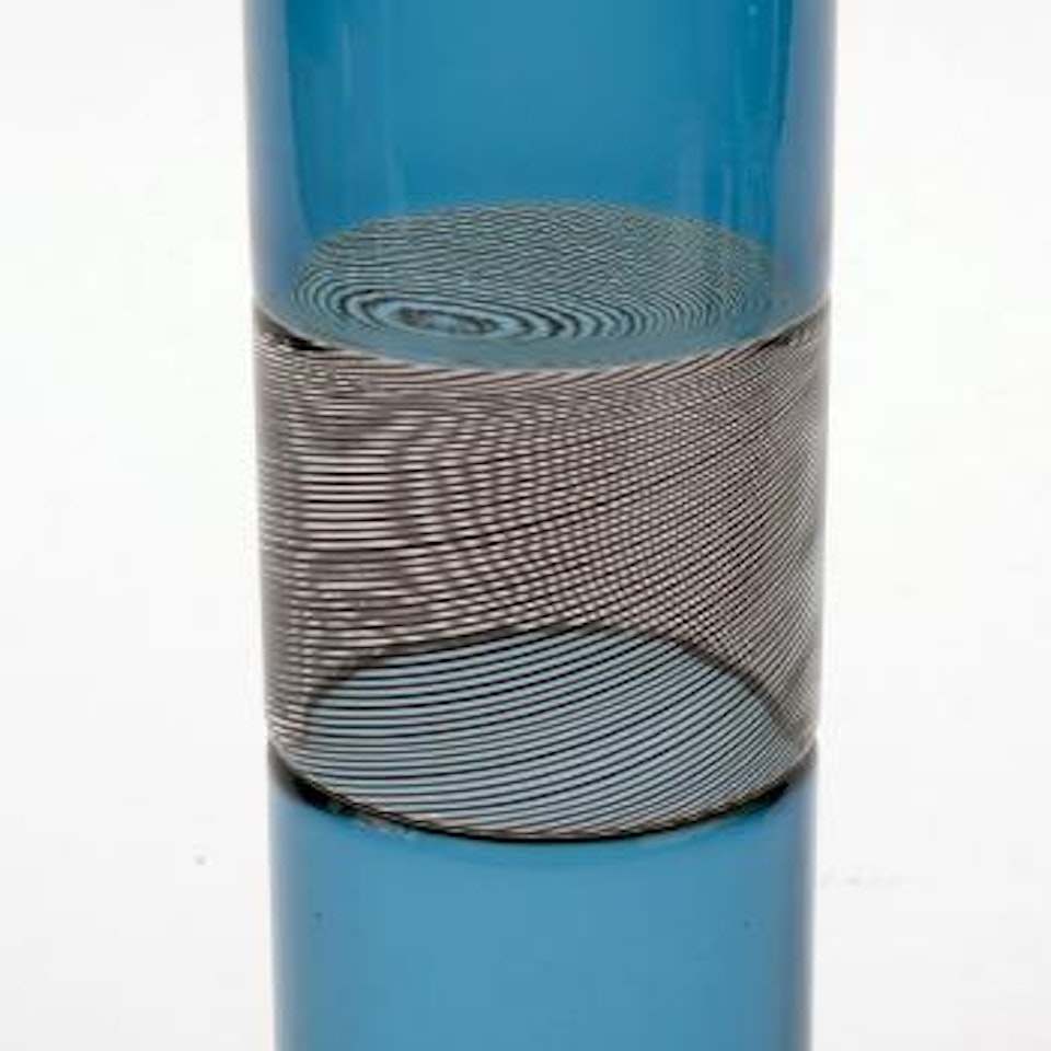 Mezza filigrana bottle with stopper ,
1959
Mezza filigrana bottle with stopper ,
1959 by Paolo Venini