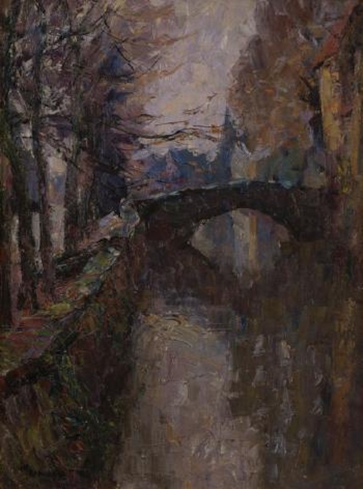 Canal at Uccle, Belgium , by Joseph Raphael