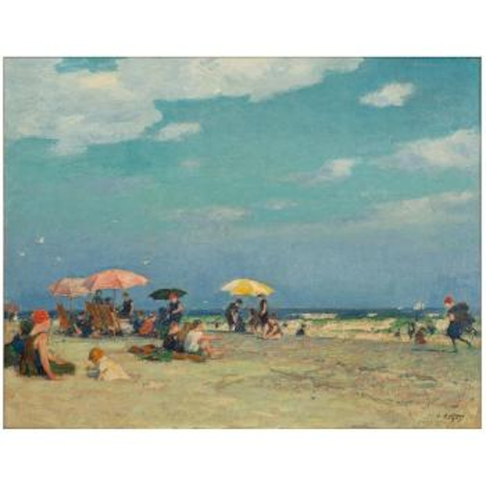 Beach scene , by Edward Henry Potthast