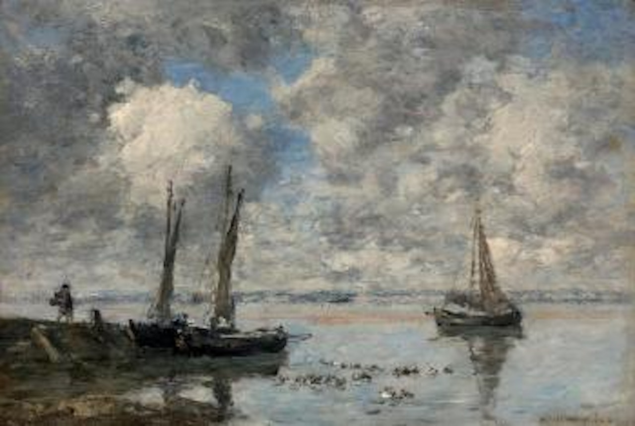 Rivage aux environs d'Honfleur , by Eugène Boudin