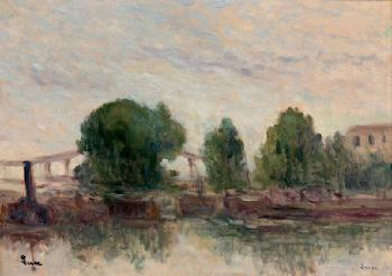 La Seine à la Roche-Guyon ,
Circa
1939 by Maximilien Luce