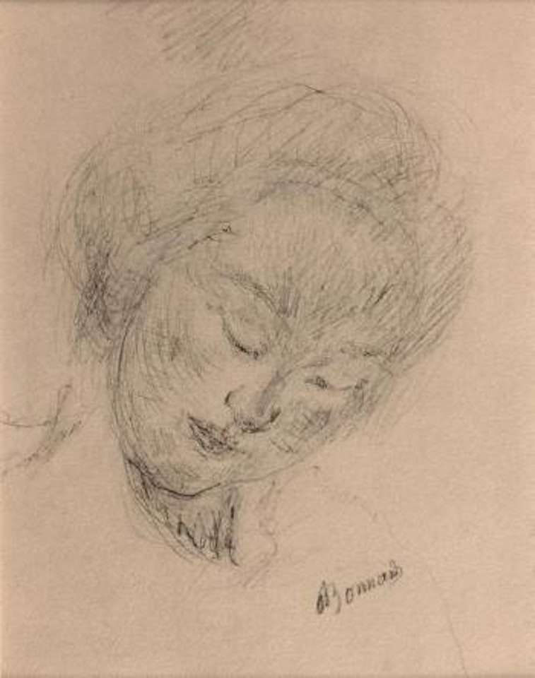 Visage de femme , by Pierre Bonnard