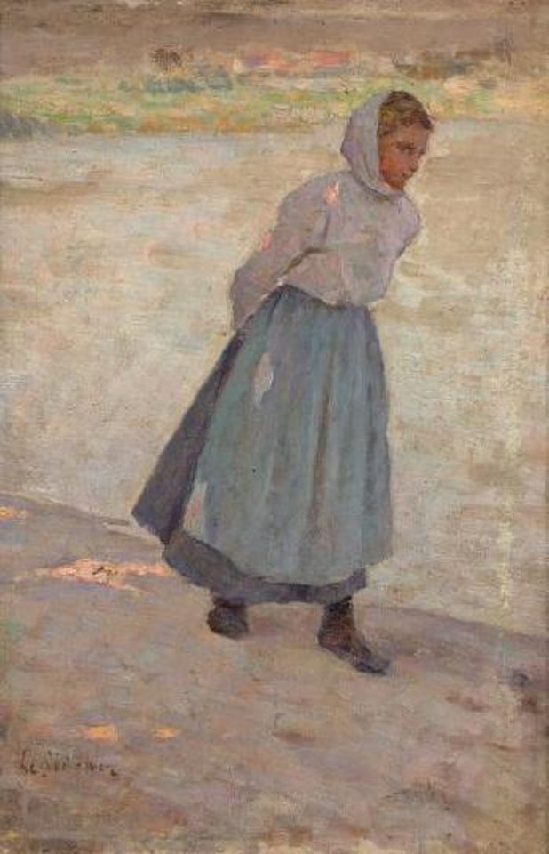 Jeune bergère, Camiers ,
1890 by Henri Le Sidaner