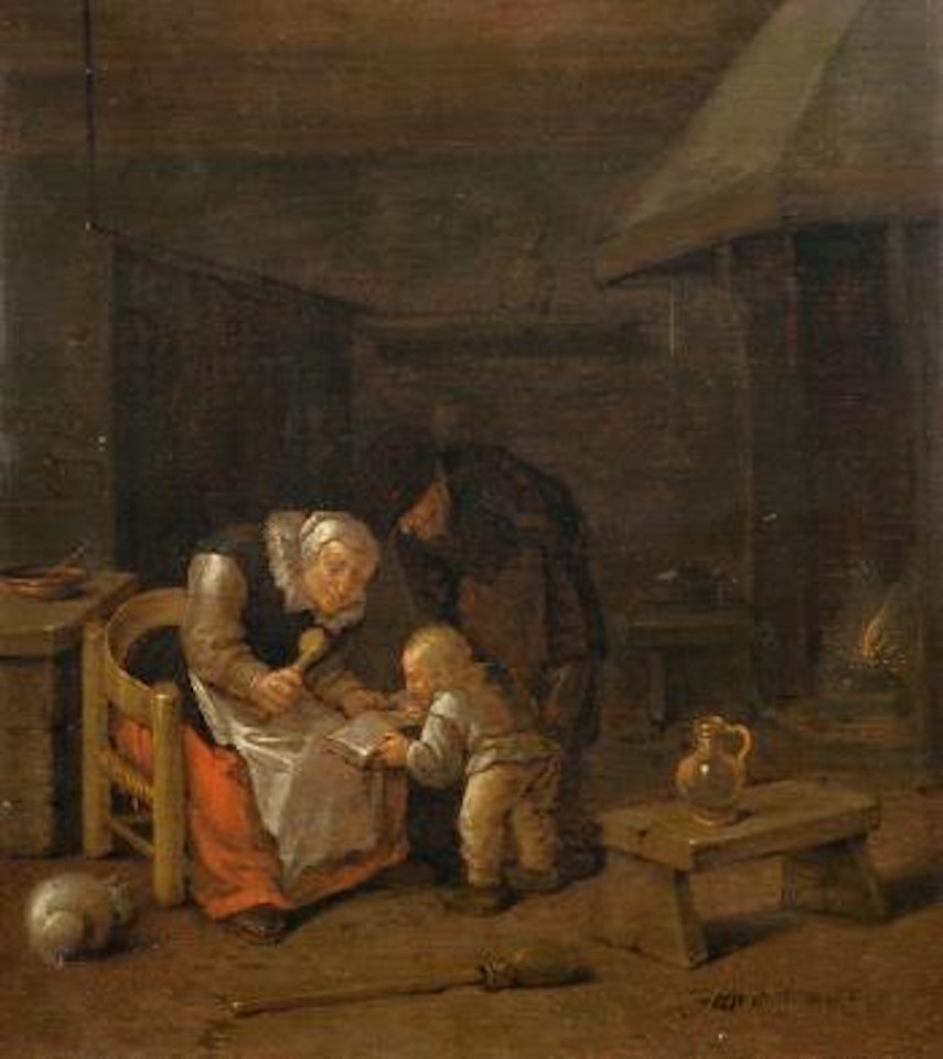 Bauernfamilie Im Kücheninterieur , by Jan Miense Molenaer