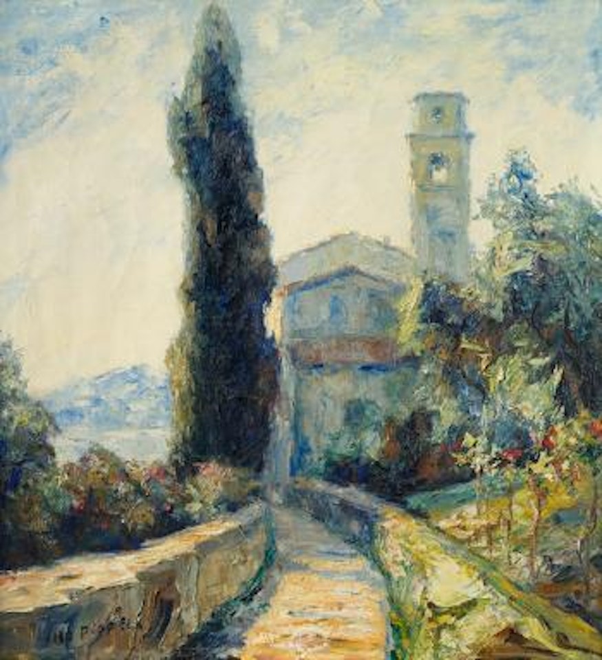 Die Kirche Von Oria Am Lago Di Lugano , by Otto Pippel