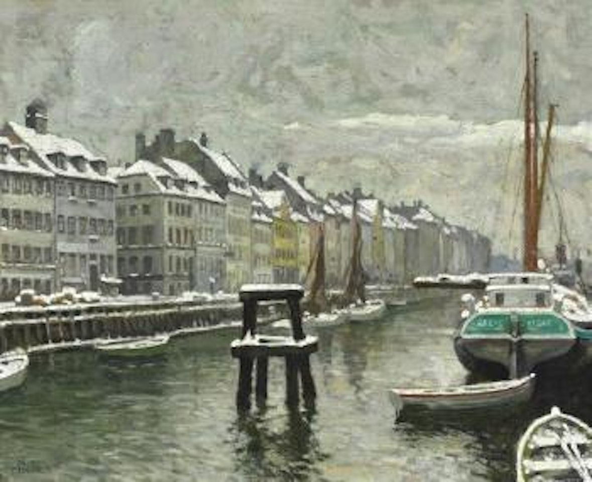 Winter day in Nyhavn , by Paul Fischer