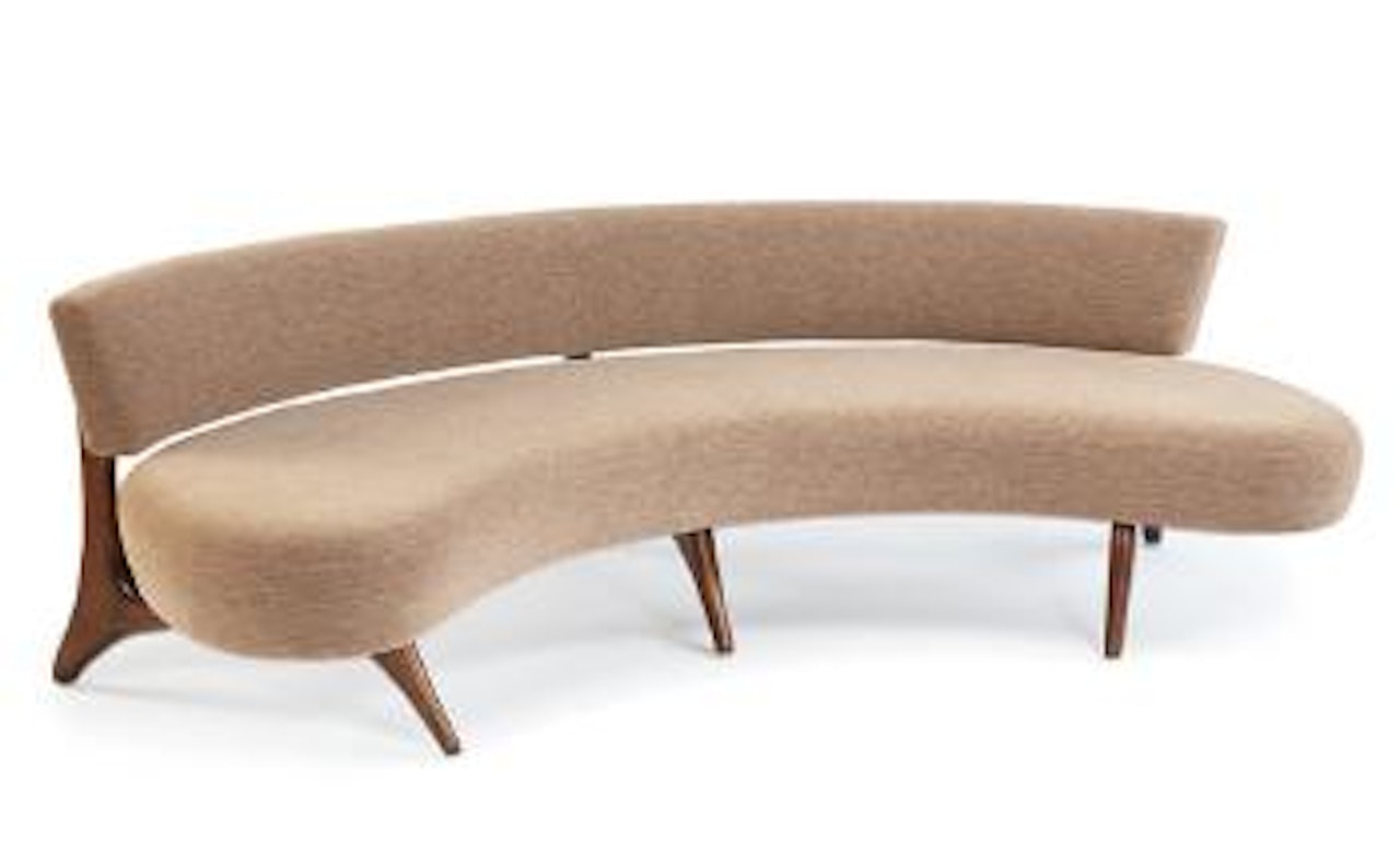 Floating seat and back sofa ,
1952 by Vladimir Kagan