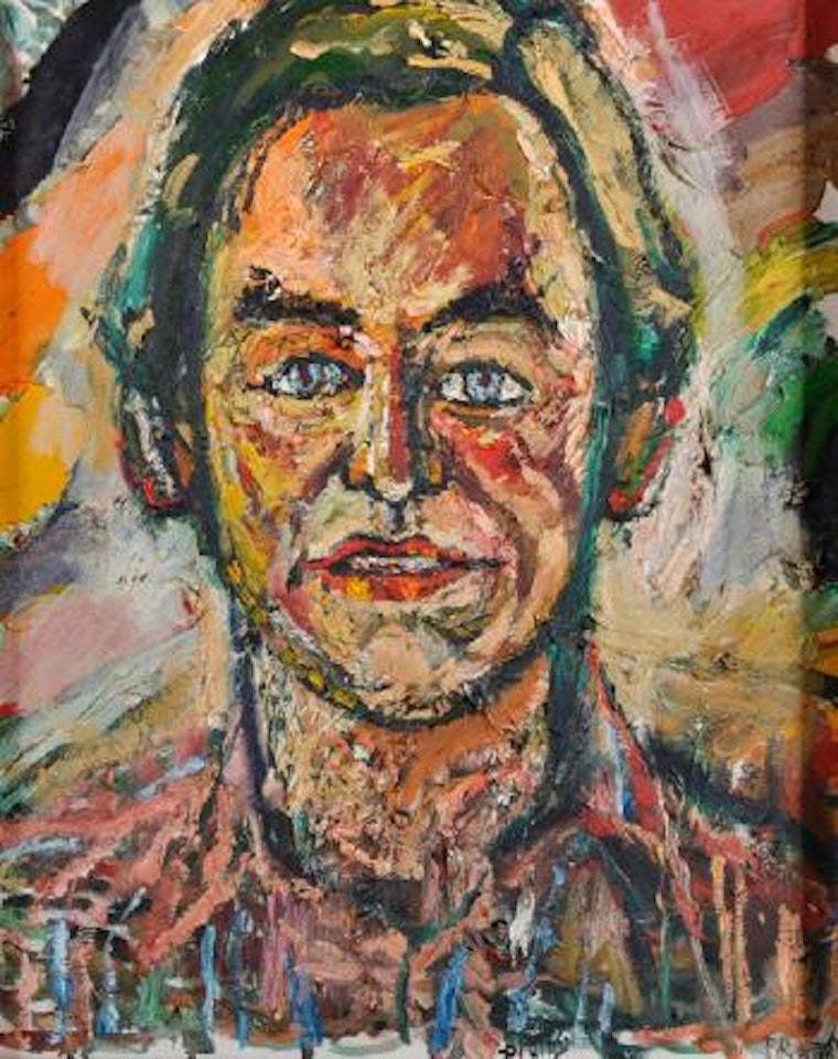 Bust Portrait of a Male Celebrity , by John Bratby