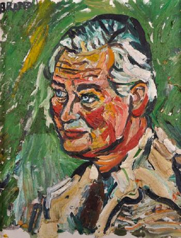 Bust Portrait of a Male Celebrity , by John Bratby