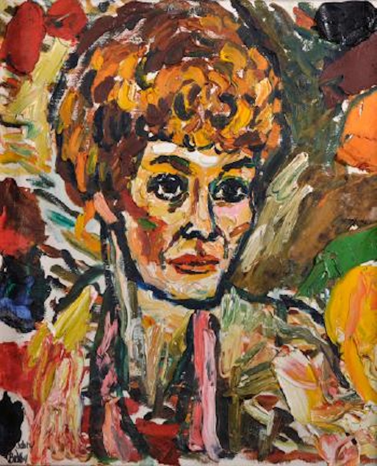 Bust Portrait of a Female Celebrity , by John Bratby