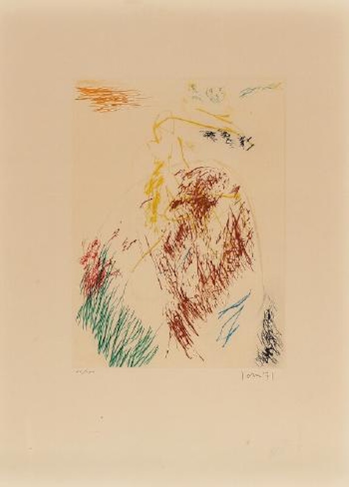 Pensées en l'air from the serie Entreé des Secours ,
1971 by Asger Jorn