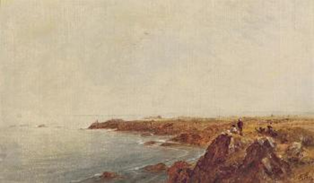 Seascape with figures (Seascape) ,
1861 by John Frederick Kensett