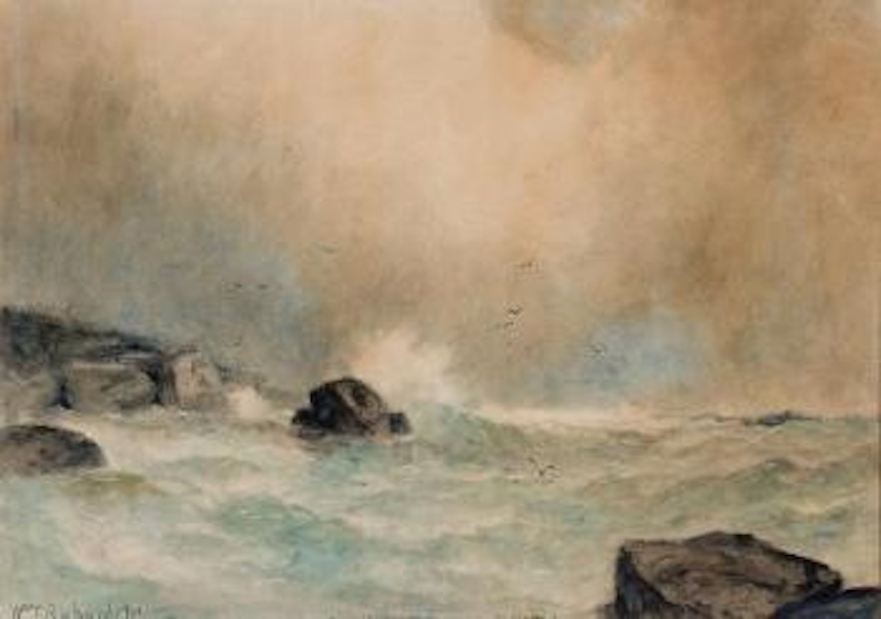 Rocks and sea ,
1901 by William Trost Richards