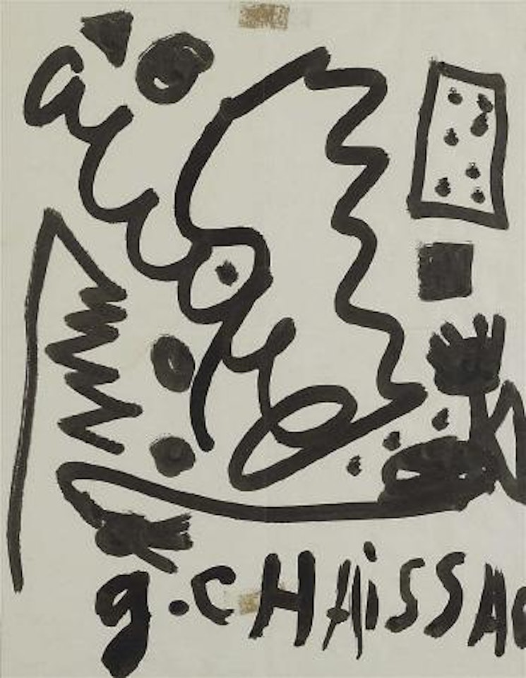 Sans titre ,
Circa
1961 by Gaston Chaissac