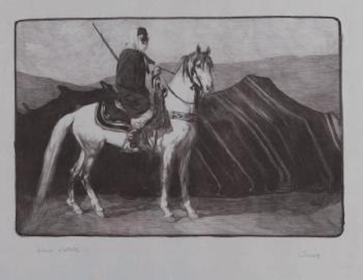 Cavalier Arabe (sous un palmier) ,
1911 by Paul Jouve