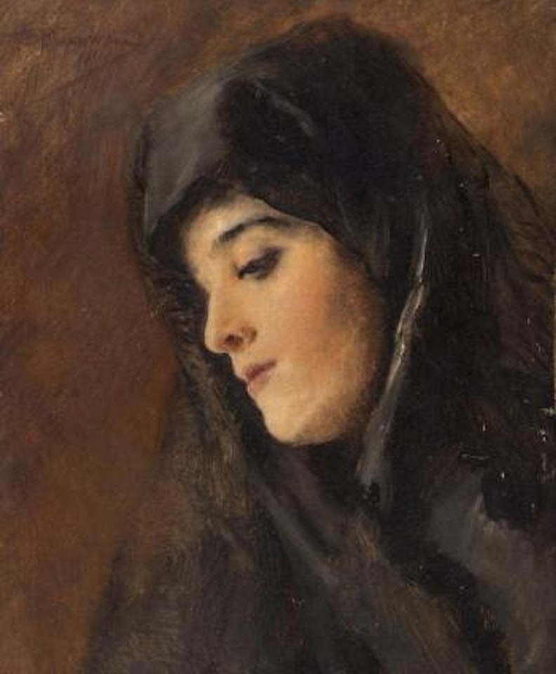 Jeune femme voilée , by Konstantin Makovsky