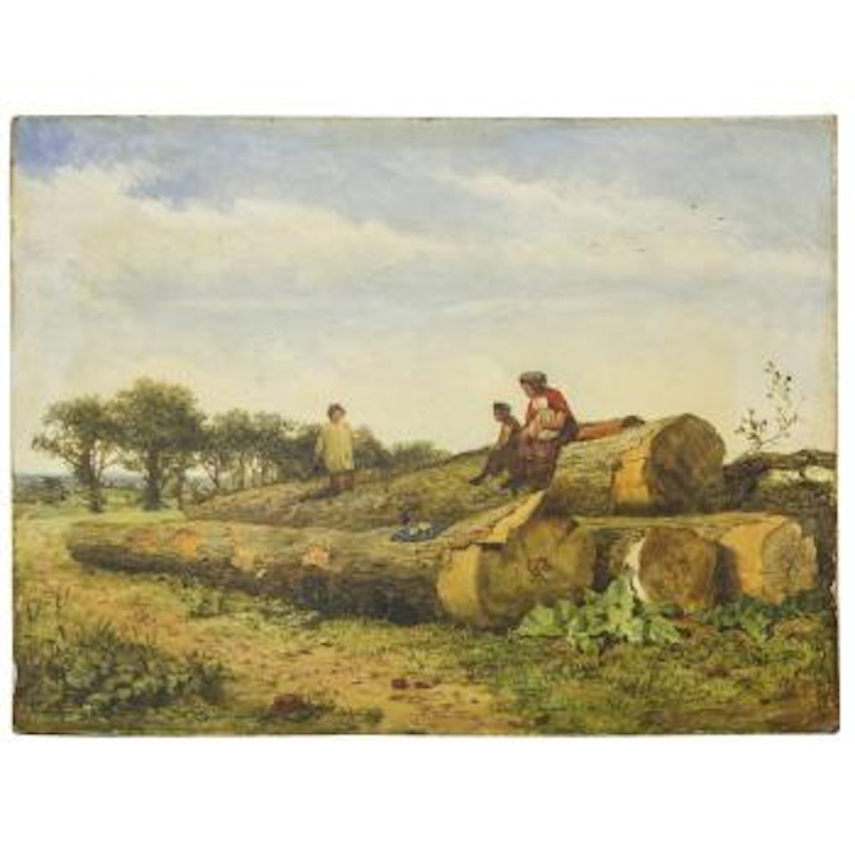 Children in the field ,
1856 by Benjamin Williams Leader