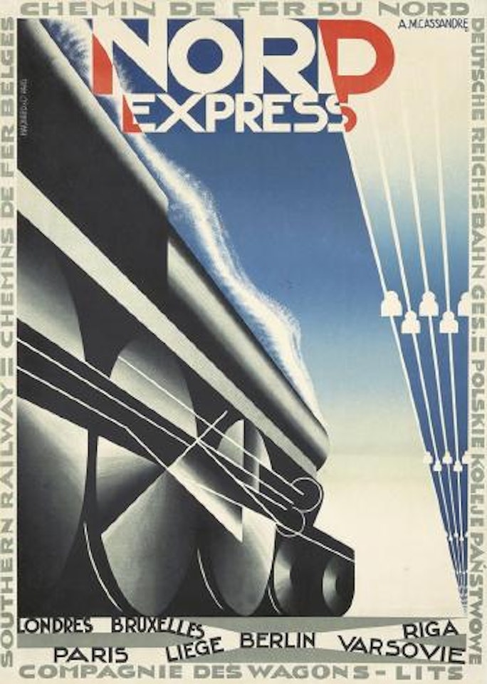 Nord Express ,
1927 by Cassandre (Adolphe Jean-Marie Mouron)