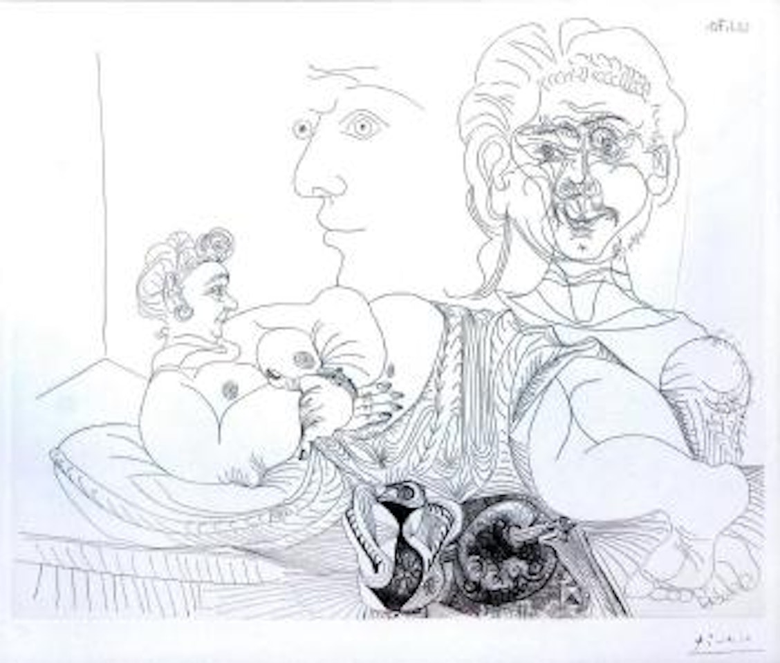 Vieux Modele Pour Jeune Odalisque ,
1970 by Pablo Picasso