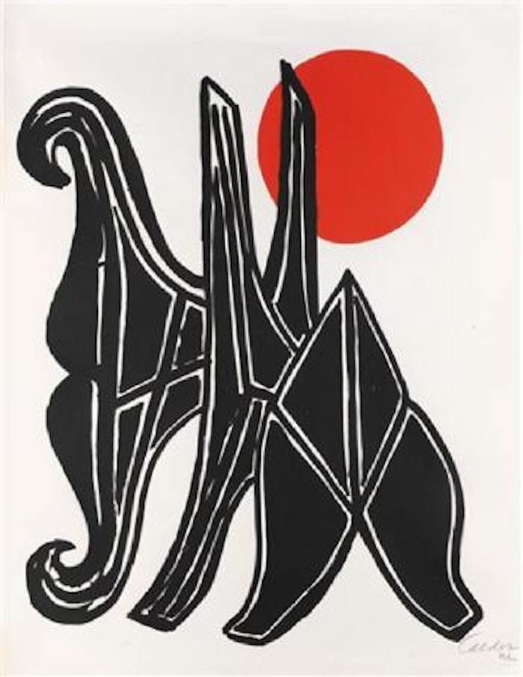 Young Woman and her Suitors ,
1970 by Alexander Calder