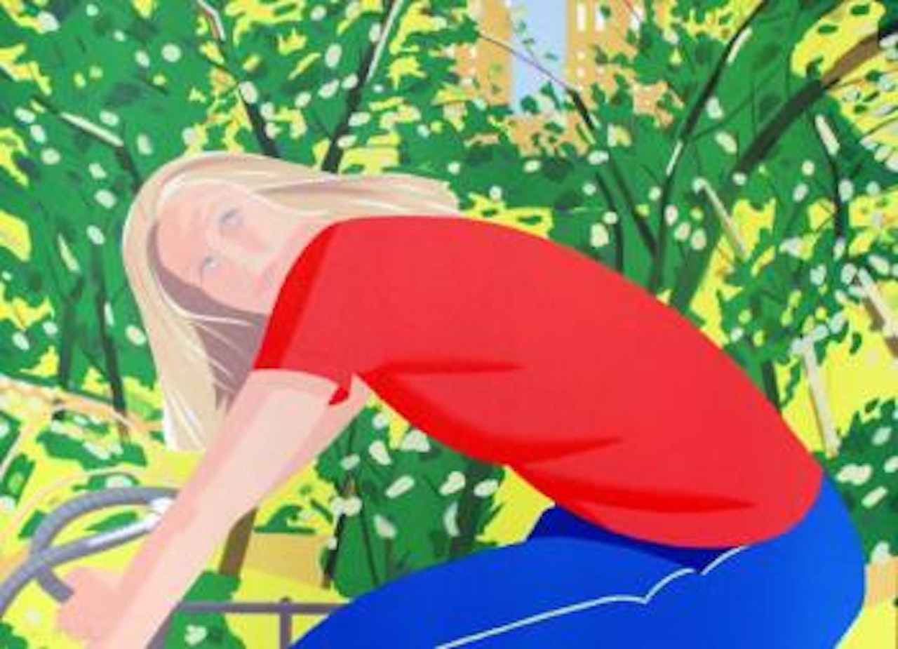 Bicycling in Central Park ,
1983 by Alex Katz