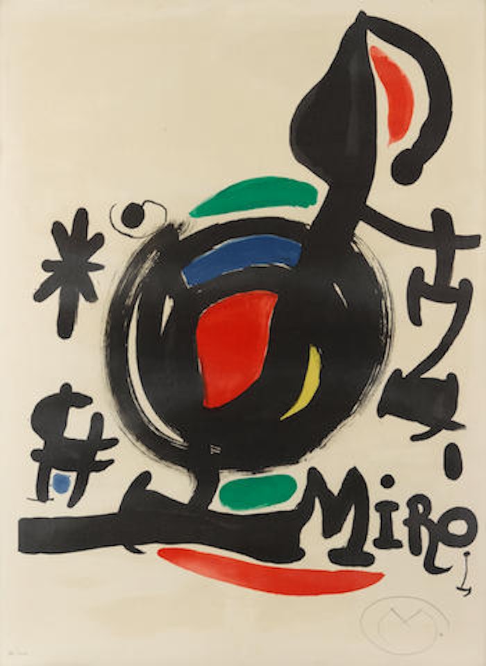 Affiche pour l'Exposition Les essències de la terra by Joan Miró