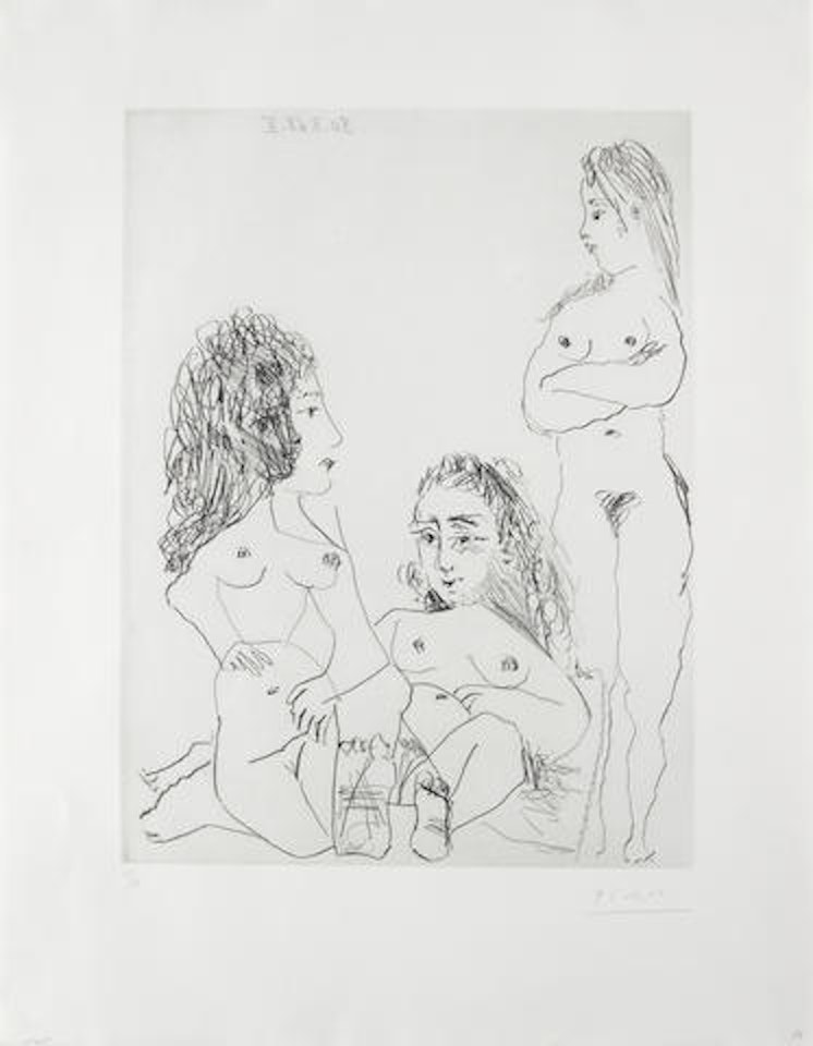 Trois Femmes, pl. 14, from La Séries 347 by Pablo Picasso