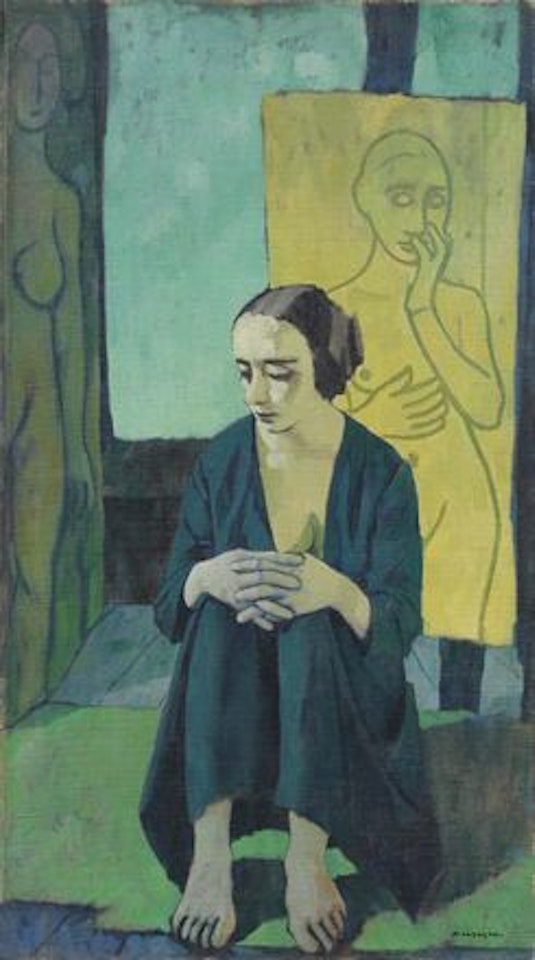 Modella nello studio (Figura) by Felice Casorati
