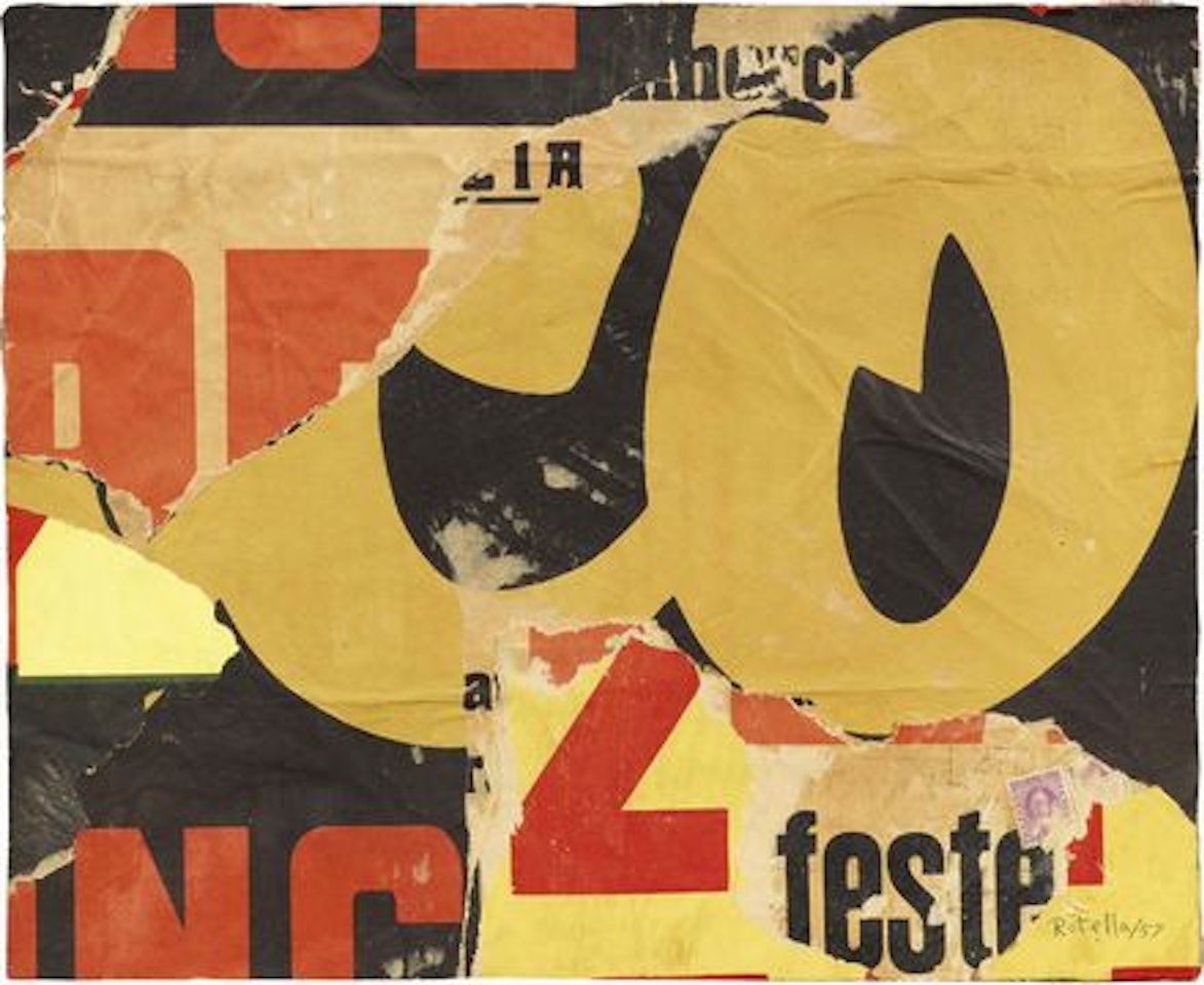Senza titolo by Mimmo Rotella