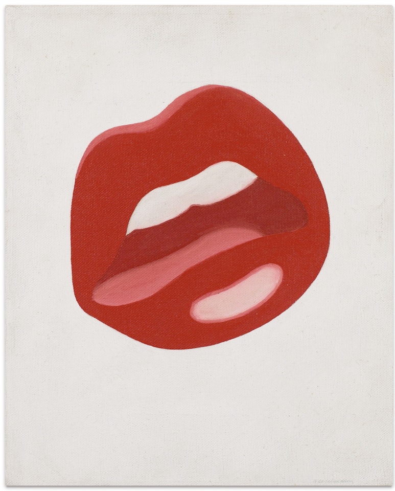 MOUTH STUDY FOR MINNEAPOLIS CATALOGUE COVER by Tom Wesselmann