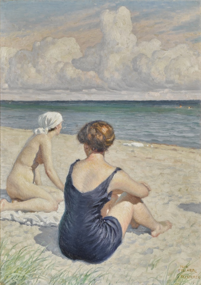 BATHERS ON THE BEACH, FALSTERBO by Paul Fischer