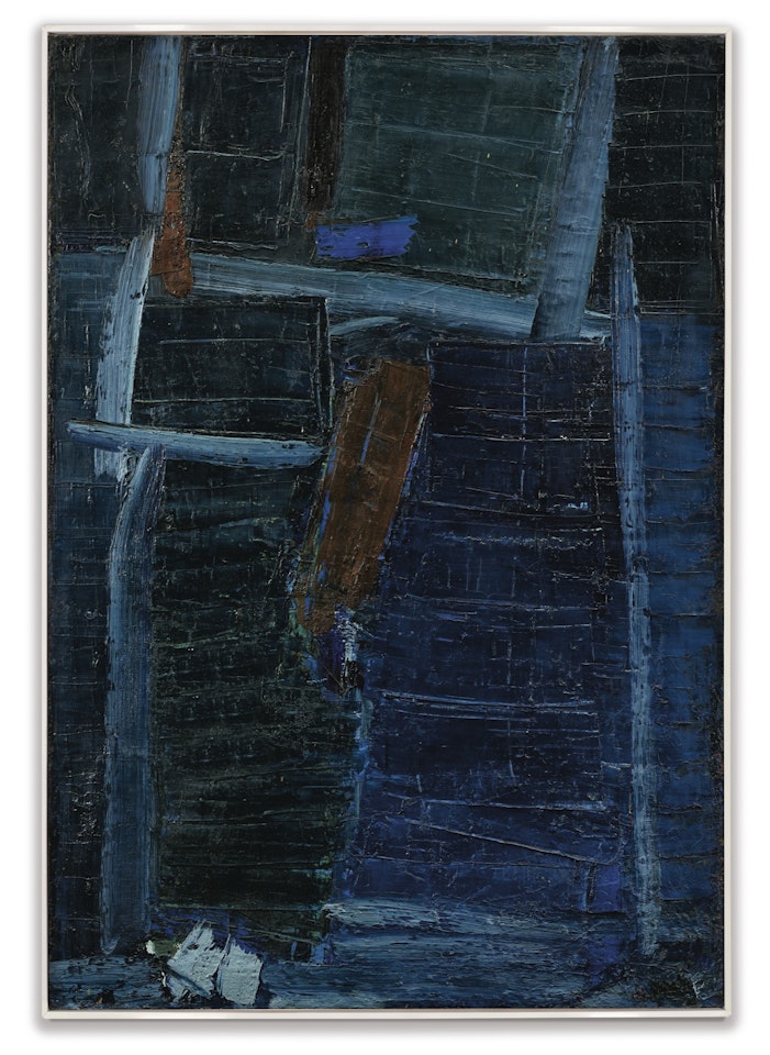 PERSONNAGE DEBOUT BLEU by Olivier Debre