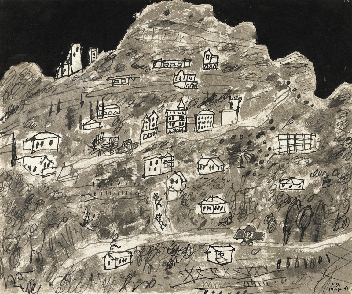 LA VUE SUR L'ADRET (D 59) by Jean Dubuffet