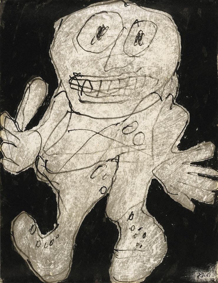 POUCE ÉRIGÉ (D 32) by Jean Dubuffet