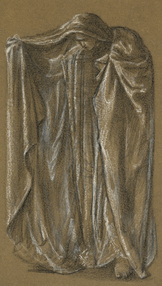 STUDY FOR THE FIGURE OF MINERVA IN THE CALL OF PERSEUS by Edward Coley Burne-Jones